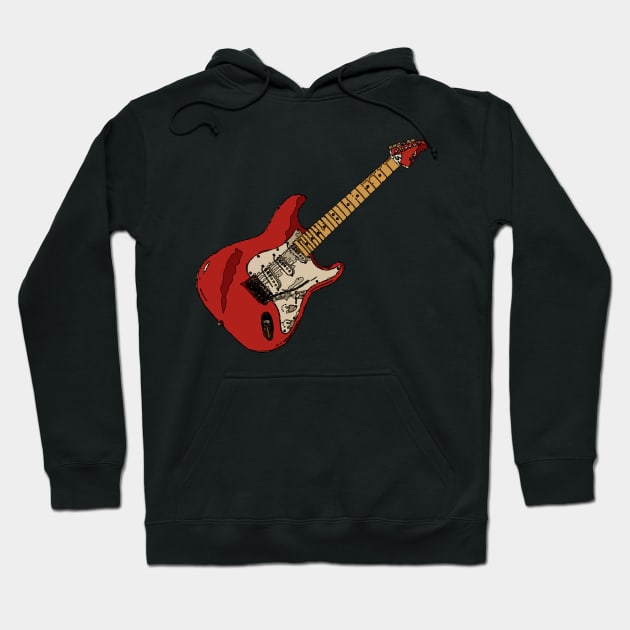 Electric Guitar 3 Hoodie by Playful Creatives